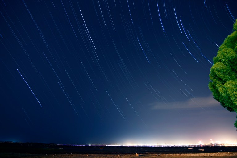 Startrails Bahía de Cádiz